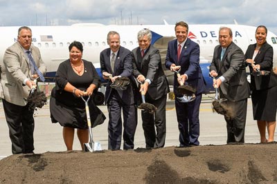Governor Cuomo at LGA for Delta New Terminal C Groundbreaking