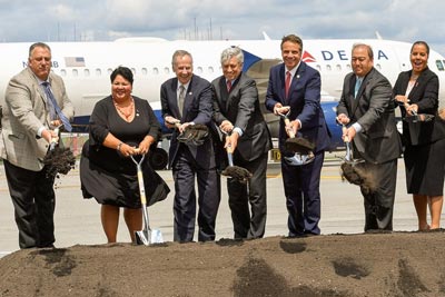 Governor Cuomo at LGA for Delta New Terminal C Groundbreaking