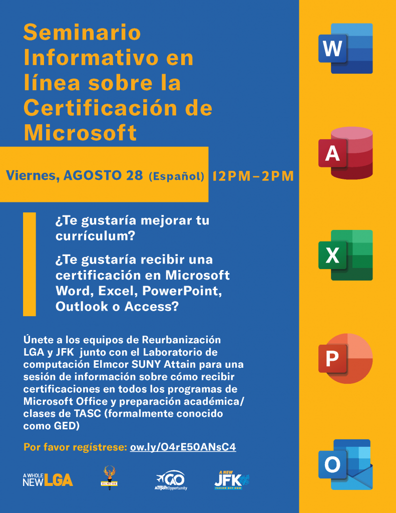 Microsoft Info Session Flyer - Spanish