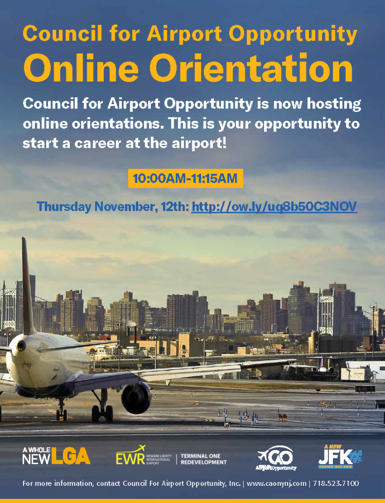 CAO On-line Orientation flyer Nov 12