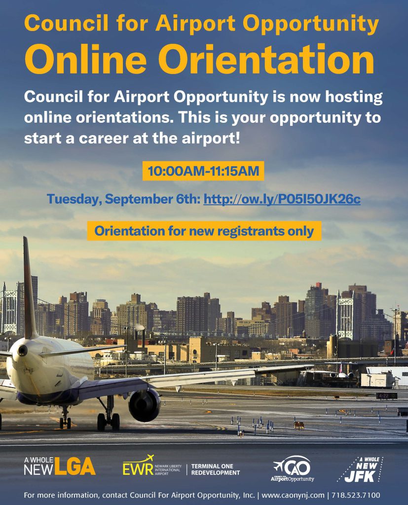 CAO Online Orientation flyer Sept 6 2022