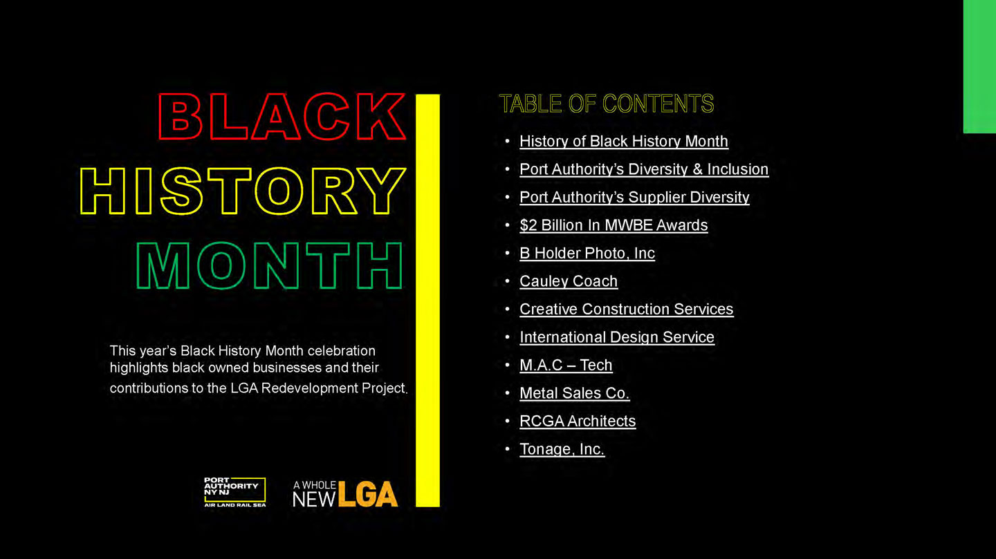 Black History Month Exhibit Cover